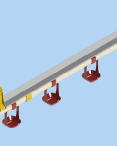 DRNKR10'W/CUP9@13.3" SA-100S "SST" 4023 NIPPLE&CUP,W/ALUM,L/